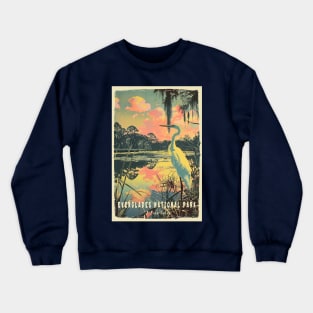 Everglades National Park Vintage Travel  Poster Crewneck Sweatshirt